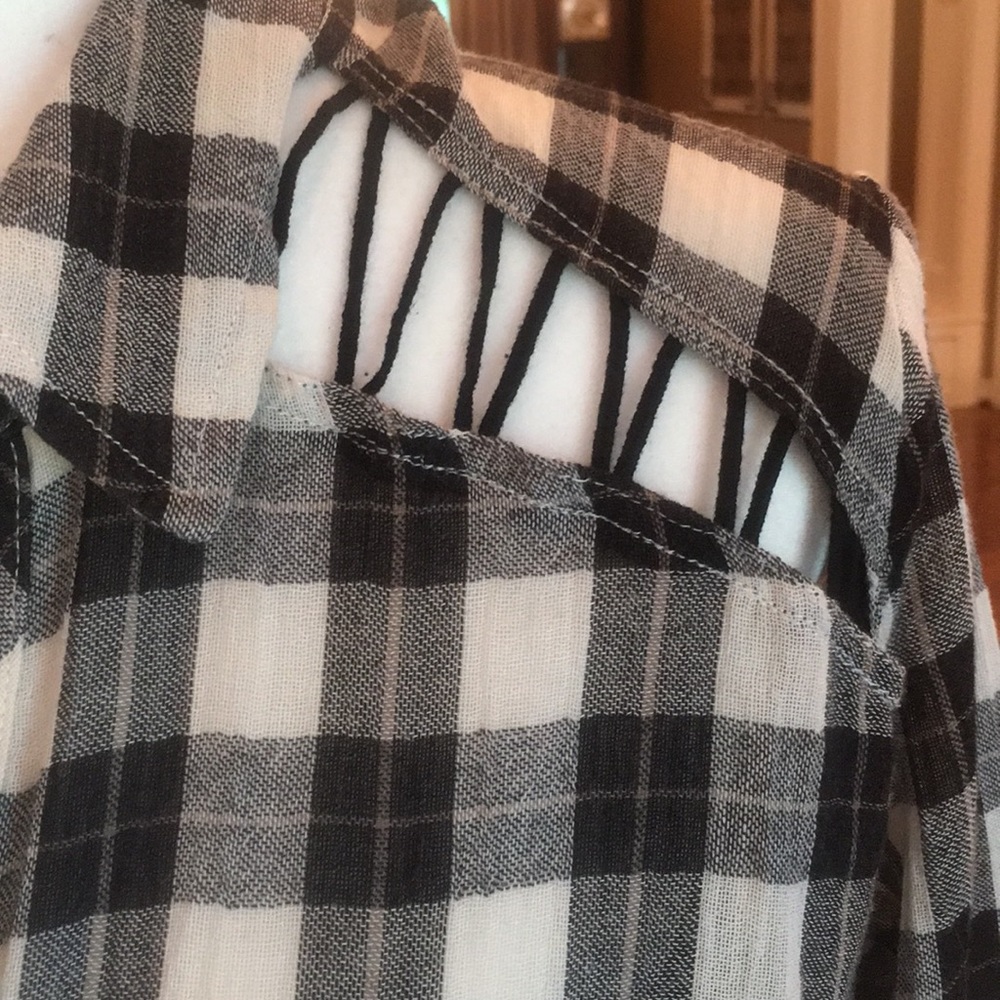 NWOT Free People plaid shirt as seen on TV - Picture 5 of 8
